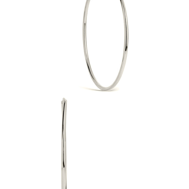 2.7" Infinity Hoop Earrings