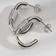 Oval Carabiner Hoops