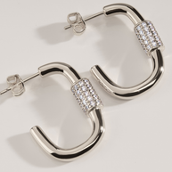 Oval Carabiner Hoops