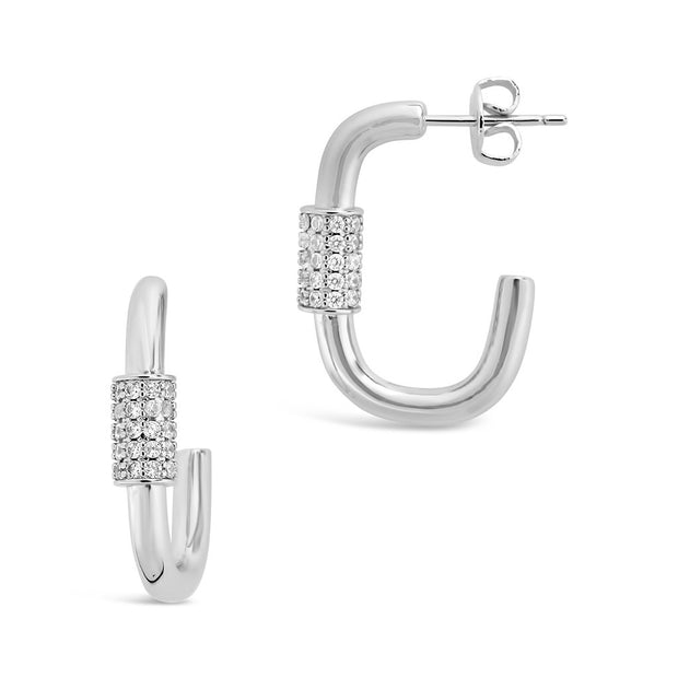 Oval Carabiner Hoops