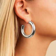 Thick Hollow Hoops
