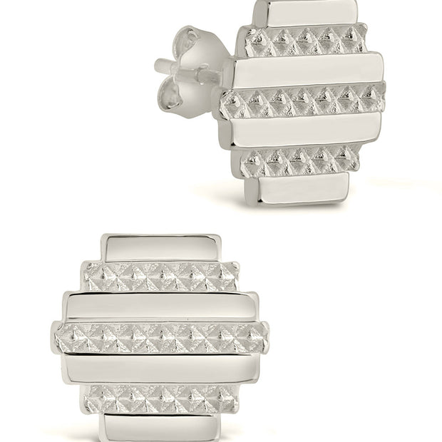 Sezia Textured Stud Earrings
