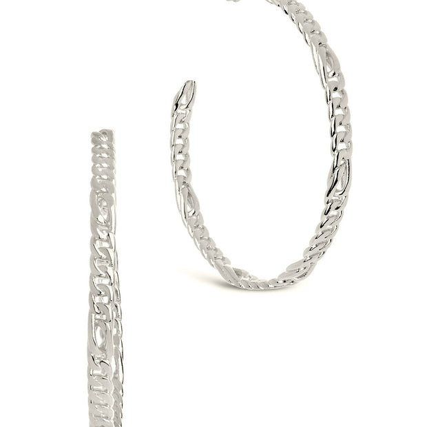 Claudette Chain Hoop Earrings