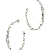 Claudette Chain Hoop Earrings