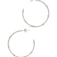 Claudette Chain Hoop Earrings