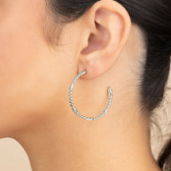 Claudette Chain Hoop Earrings