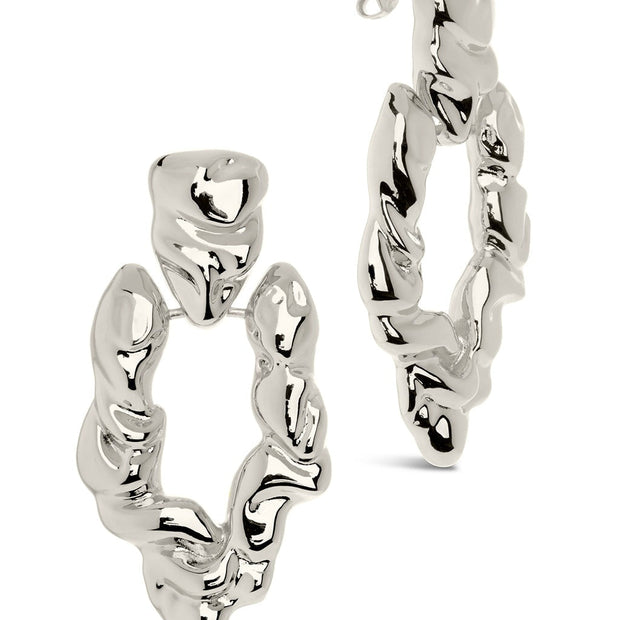 Tali Molten Metal Chunky Drop Earrings