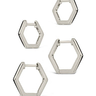 Emmy Geometric Hoop Earring Set of 2