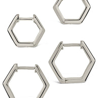 Emmy Geometric Hoop Earring Set of 2