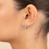 Emmy Geometric Hoop Earring Set of 2