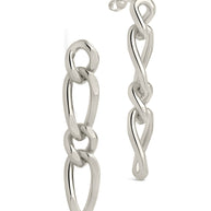Jacqueline Chain Drop Stud Earrings