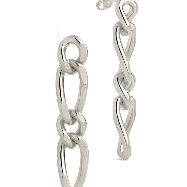 Jacqueline Chain Drop Stud Earrings