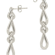 Jacqueline Chain Drop Stud Earrings