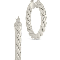 Cerys Statement Woven Hoop Earrings