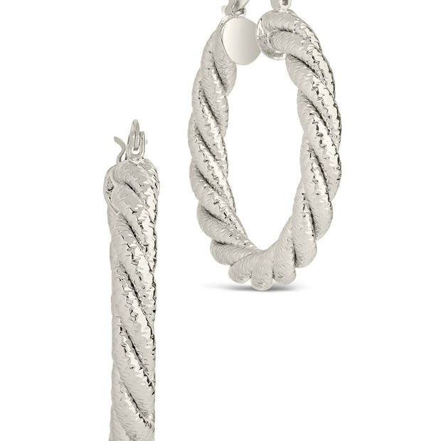 Cerys Statement Woven Hoop Earrings