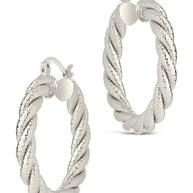 Cerys Statement Woven Hoop Earrings