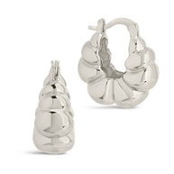 Petite Croissant Hoop Earrings