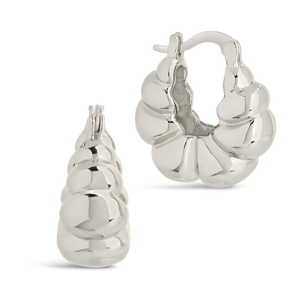 Petite Croissant Hoop Earrings