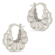 Petite Croissant Hoop Earrings