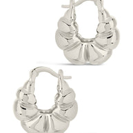 Petite Croissant Hoop Earrings