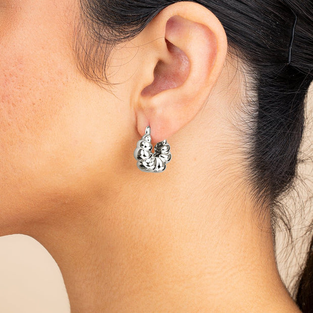 Petite Croissant Hoop Earrings