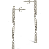 Haydée Triple Textured Drop Stud Earrings