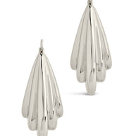 Elodie Textured Statement Hoop Earrings