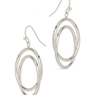Claudie Interlocking Circle Dangle Earrings