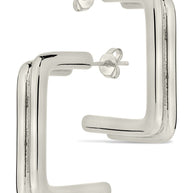 Baguette Hoop Earrings