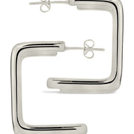 Baguette Hoop Earrings