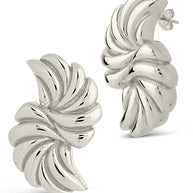 Twisted Croissant Stud Earrings