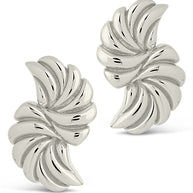 Twisted Croissant Stud Earrings