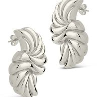 Twisted Croissant Stud Earrings