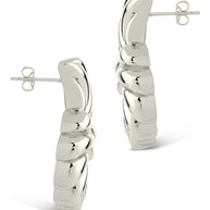 Twisted Croissant Stud Earrings