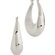 Autumn Elongated Tube Hoop Earrings