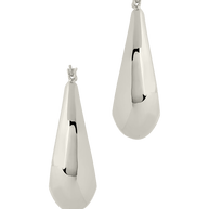 Autumn Elongated Tube Hoop Earrings