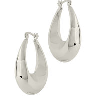 Autumn Elongated Tube Hoop Earrings
