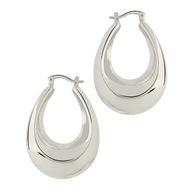 Autumn Elongated Tube Hoop Earrings