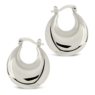 Brooklyn Chunky Tube Hoop Earrings