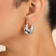 Brooklyn Chunky Tube Hoop Earrings