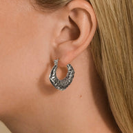 Darla Hammered Hoop Earrings