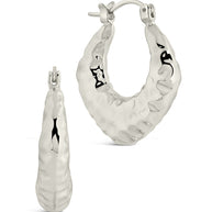 Darla Hammered Hoop Earrings