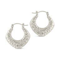 Darla Hammered Hoop Earrings