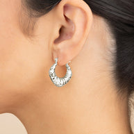 Darla Hammered Hoop Earrings