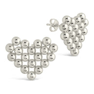 Meredith Heart Stud Earrings