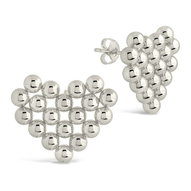 Meredith Heart Stud Earrings