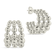 Bubble Sphere Trio Hoop Earrings