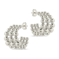 Bubble Sphere Trio Hoop Earrings