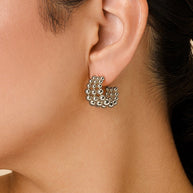 Bubble Sphere Trio Hoop Earrings