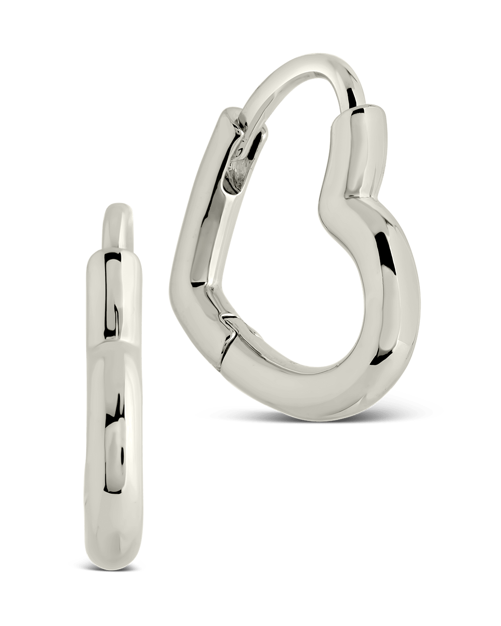 Elle Heart Micro Hoop Earrings